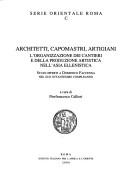 Cover for Architetti, capomastri, artigiani