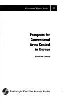 Cover for Prospects for conventional arms control in Europe