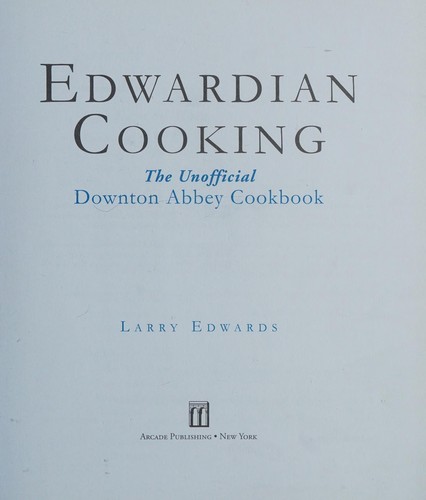 Cover for Edwardian cooking