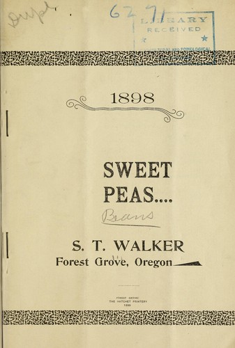 Cover for Sweet peas