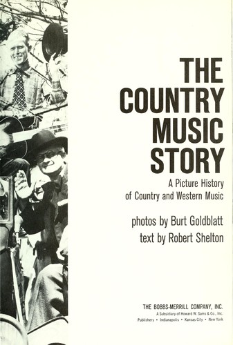 Cover for The country music story