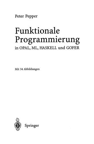 Cover for Funktionale Programmierung