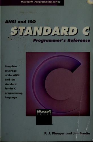 Cover for ANSI and ISO Standard C