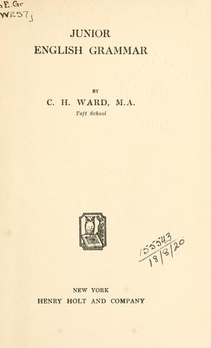Cover for Junior English grammar.