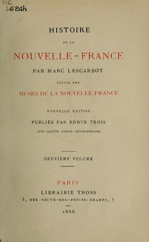 Cover for Histoire de la Nouvelle-France