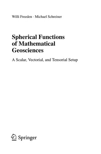 Cover for Spherical Functions of Mathematical Geosciences
