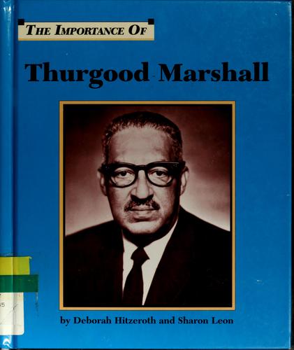 Cover for Thurgood Marshall