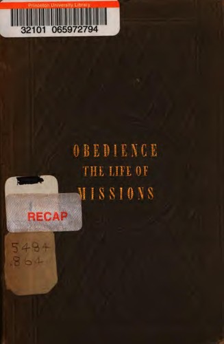 Cover for Obedience, the Life of Missions
