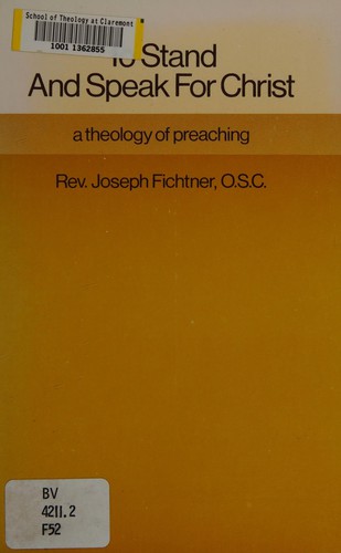 Cover for To stand and speak for Christ