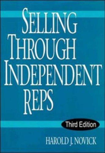 Cover for Selling through independent reps