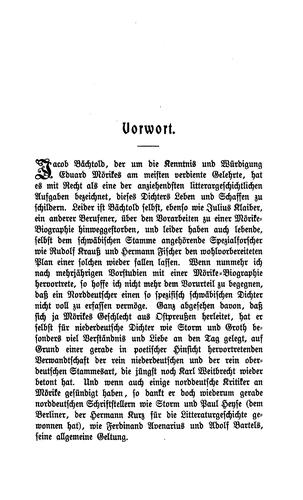 Cover for Eduard Mörike