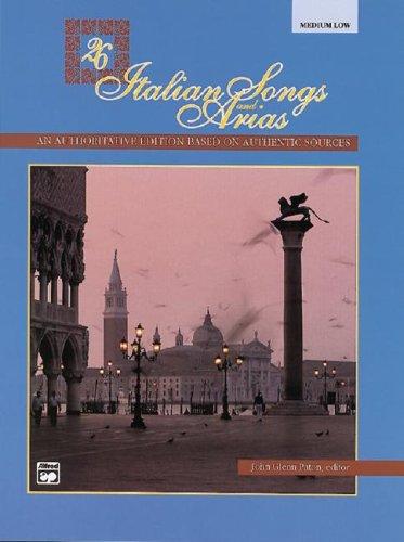 Cover for Twenty-Six Italian Songs and Arias