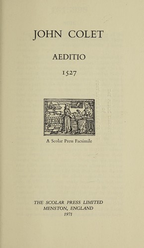Cover for Aeditio, 1527.
