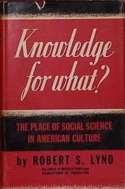 Cover for Knowledge for what?