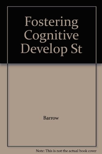 Cover for Fostering Cognitive Develop St