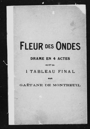 Cover for Fleur des ondes