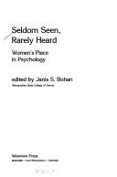 Cover for Seldom seen, rarely heard