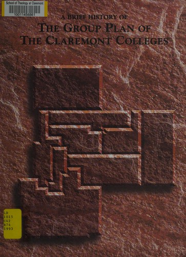 Cover for A Brief history of the group plan of the Claremont Colleges