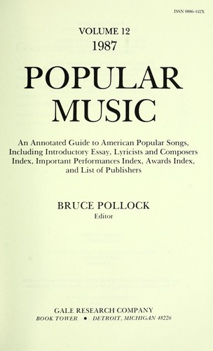 Cover for Popular Music