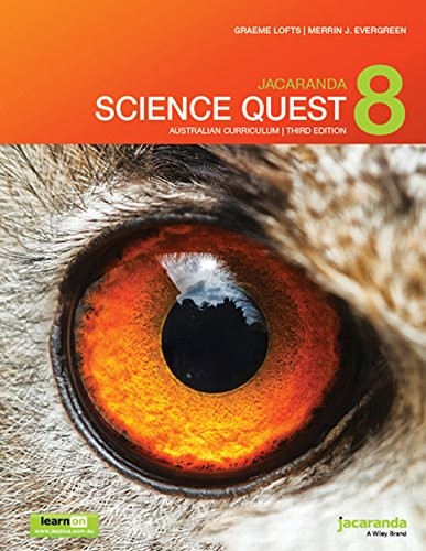 Cover for Jacaranda Science Quest 8 3e Australian curriculum learnON & print