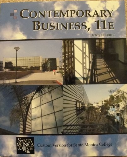 Cover for Contemporary Business, 11e (Custom Version for Santa Monica College)