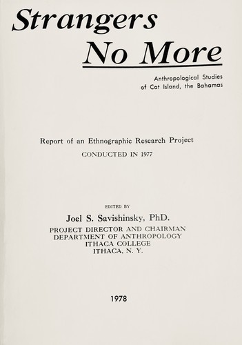 Cover for Strangers No More