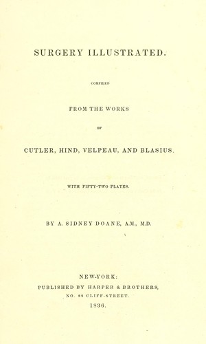 Cover for Surgery illustrated