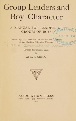 Cover for Group leaders and boy character