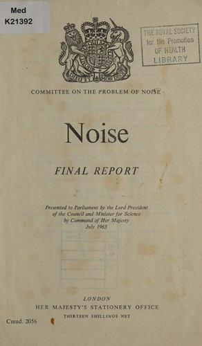 Cover for Noise; final report