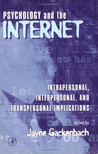 Cover for Psychology and the Internet 