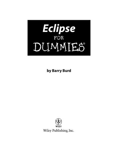Cover for Eclipse For Dummies