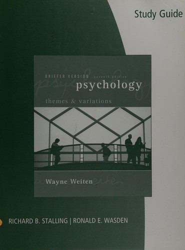 Cover for Study Guide for Weiten's Psychology