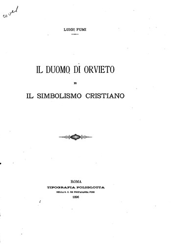 Cover for Il duomo di Orvieto e il simbolismo cristiano