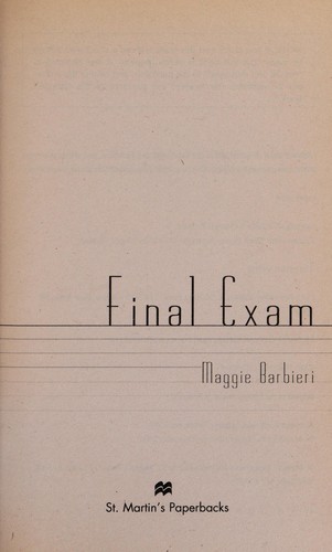 Cover for Final exam