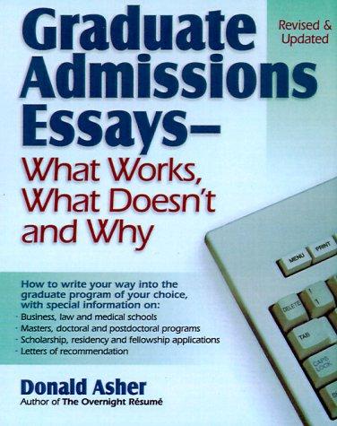 Cover for Graduate Admissions Essays