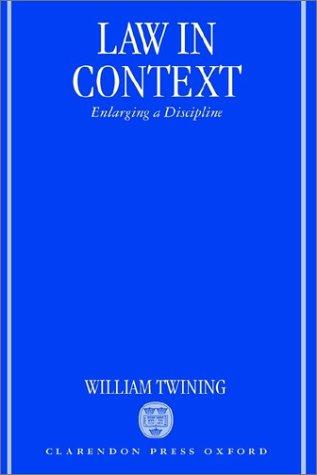 Cover for Law in context