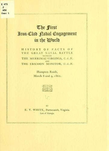 Cover for The first iron-clad naval engagement in the world