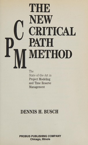 Cover for The new critical path method