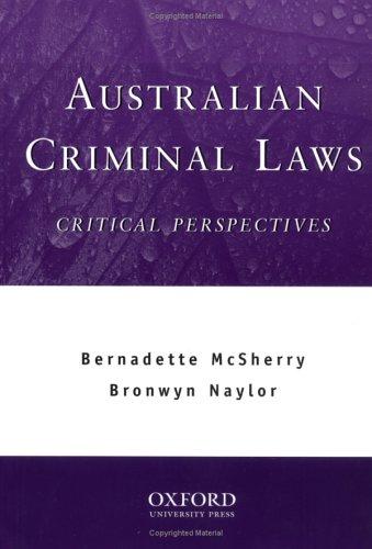 Cover for Australian criminal laws