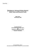 Cover for Advanced Nuclear Reactor Safety Issues and Research Needs