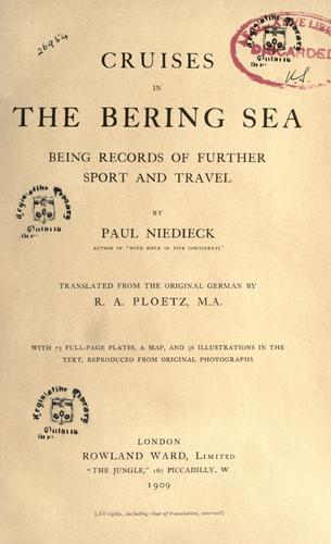 Cover for Cruises in the Bering Sea