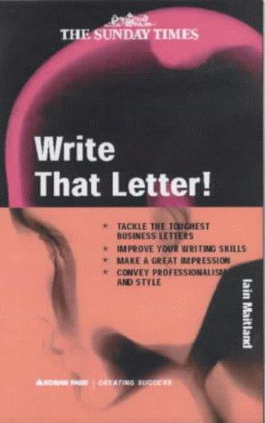 Cover for Write That Letter! (Creating Success)