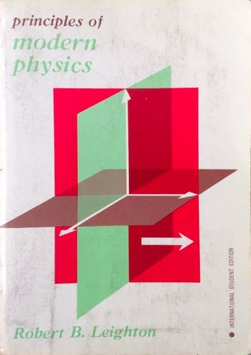 Cover for Principles of modern physics.