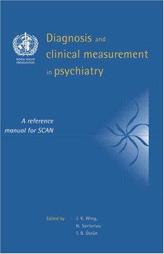 Cover for Diagnosis and clinical measurement in psychiatry