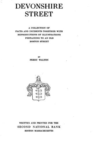 Cover for Devonshire street