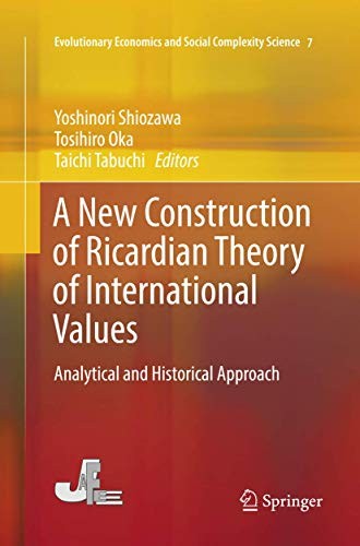 Cover for A New Construction of Ricardian Theory of International Values