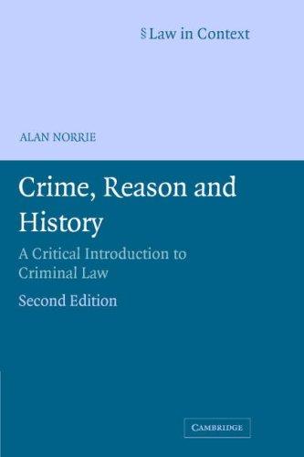 Cover for Crime, Reason and History
