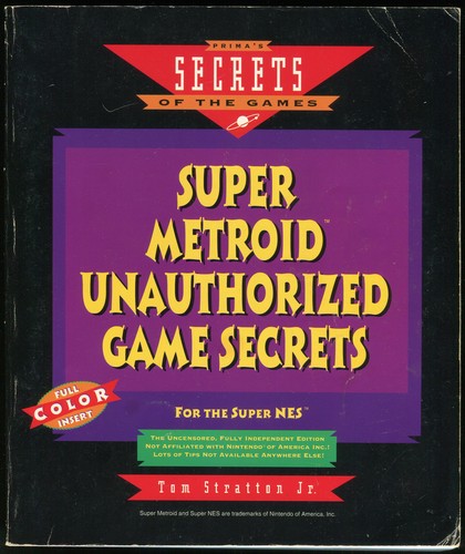 Cover for Super Metroid: Unauthorized Games Secrets