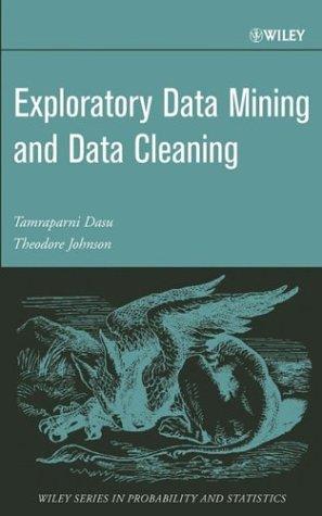 Cover for Exploratory Data Mining and Data Cleaning