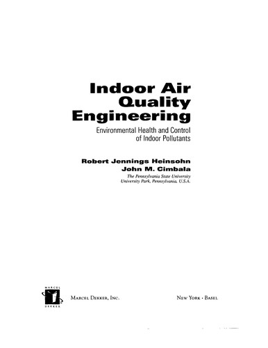 Cover for Indoor Air Quality Engineering